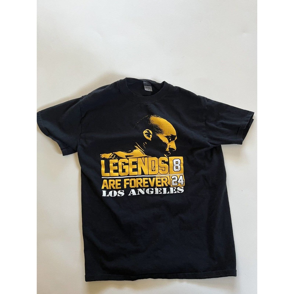 Kobe Bryant T Shirt Legends Are Forever Black On Older Gildan Tag Size Medium